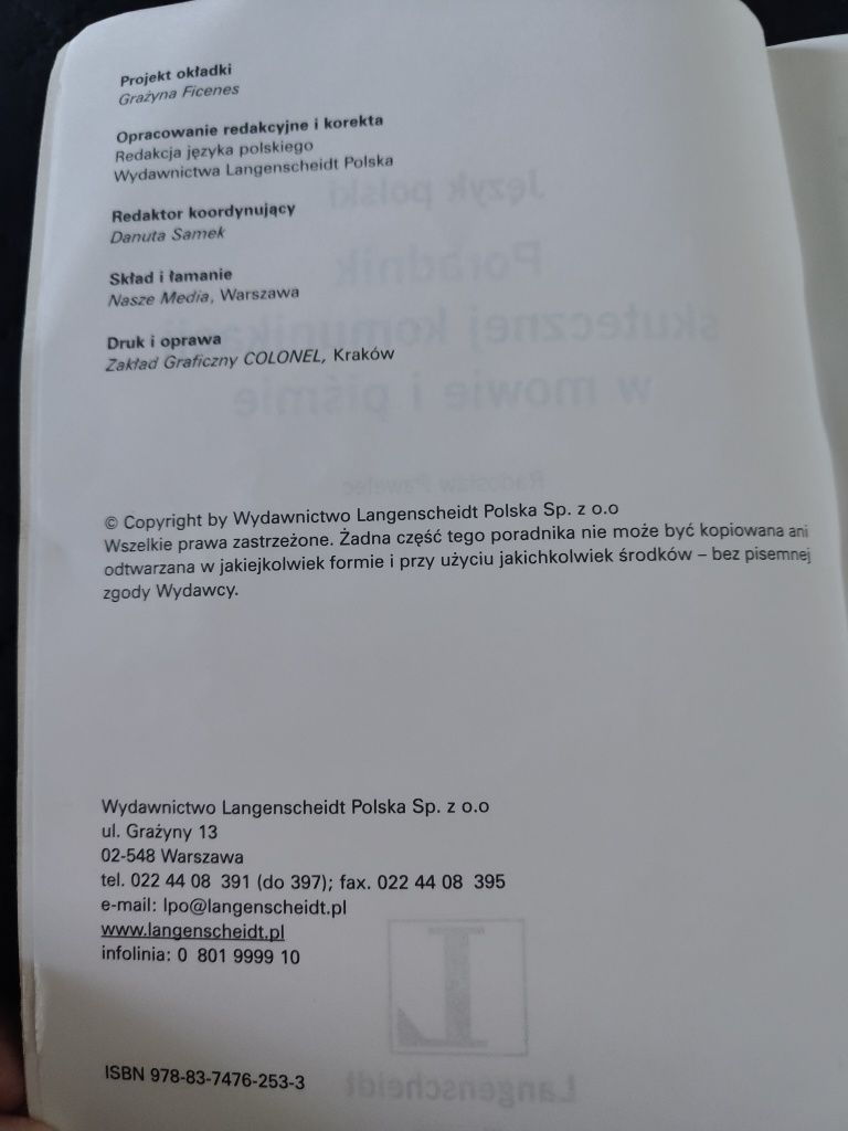 Język polski poradnik w skutecznej komunikacji w mowie i piśmie