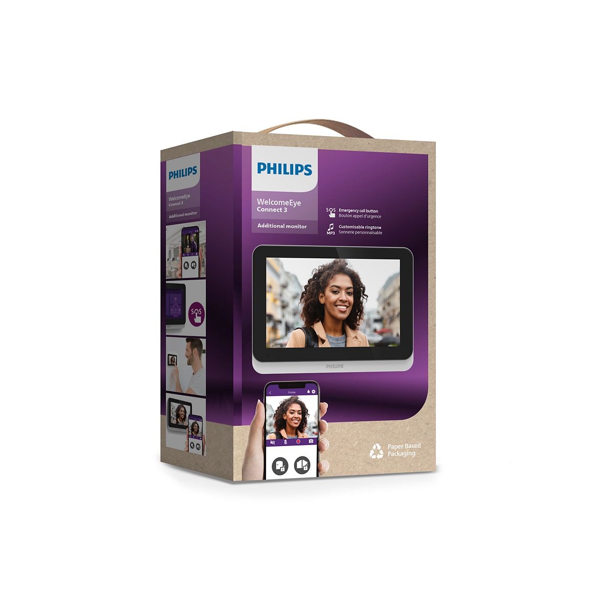 Monitor/Ecrã 7" 3K adicional - PHILIPS Welcome Eye Connect 3