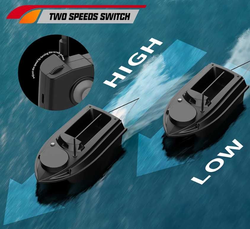 Łódka Zanętowa Flytec V030 GPS Punktów Auto Powrót 2X Akumulator 20A