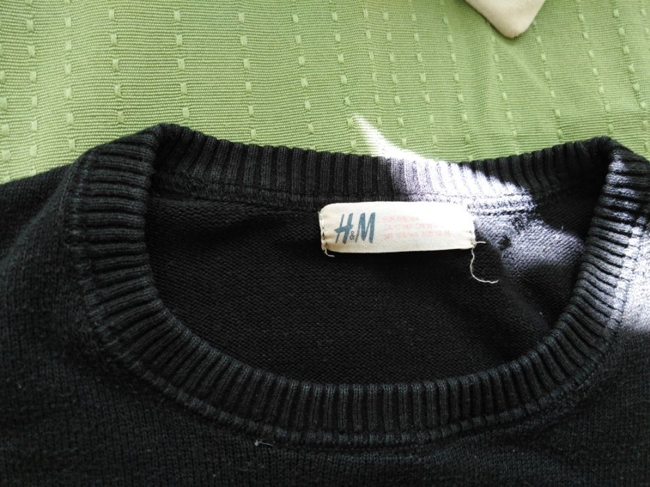 Sweter, bluza dla chłopca firmy H&M - rozm. 158  czarny - wysyłka 1 zł