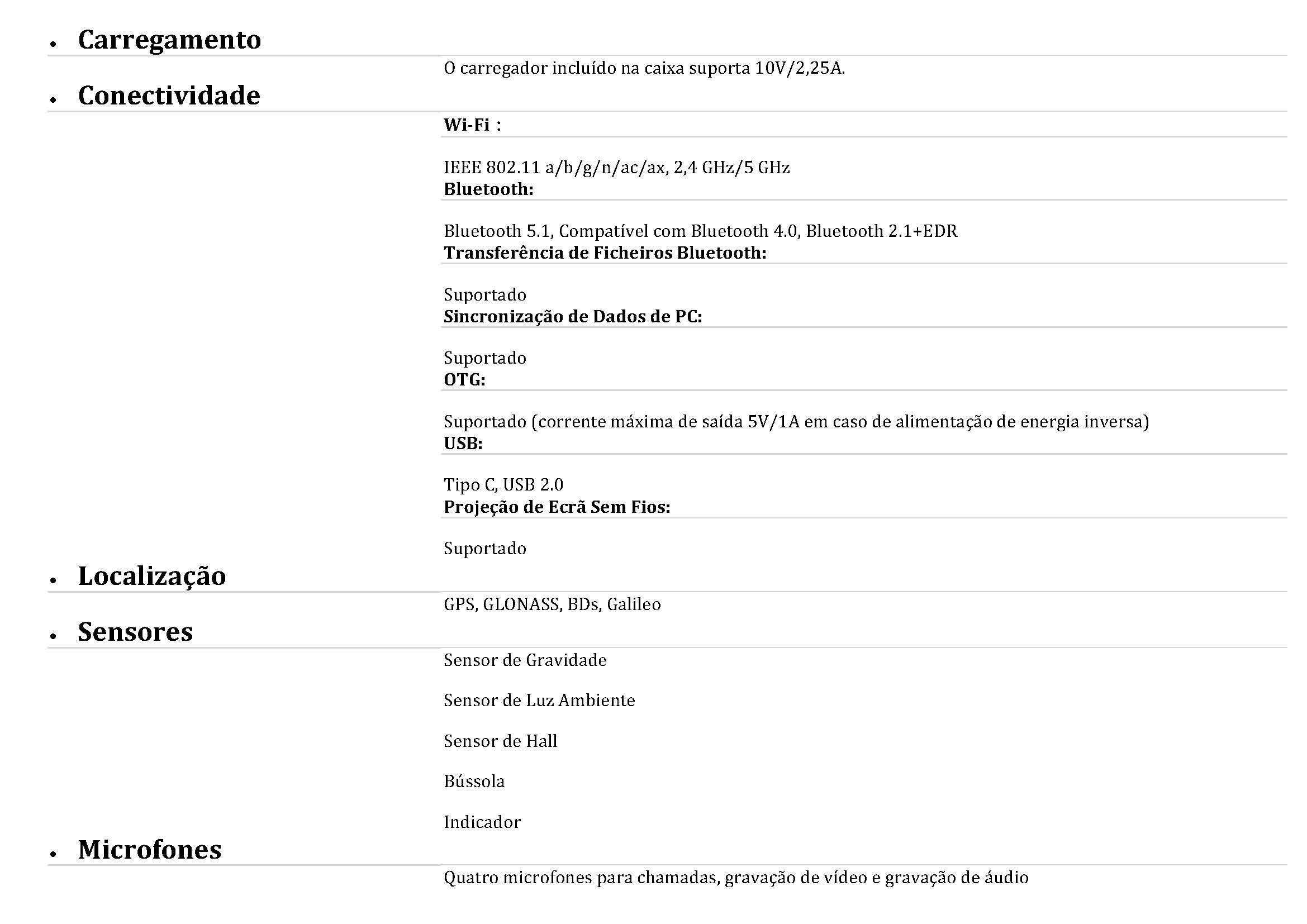 Tablet 10.4 polegadas