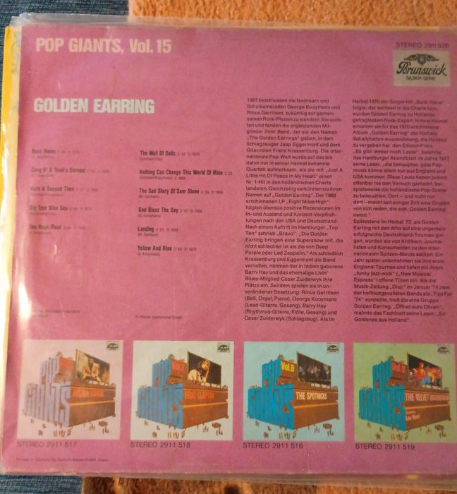 Golden Earring analogowa płyta