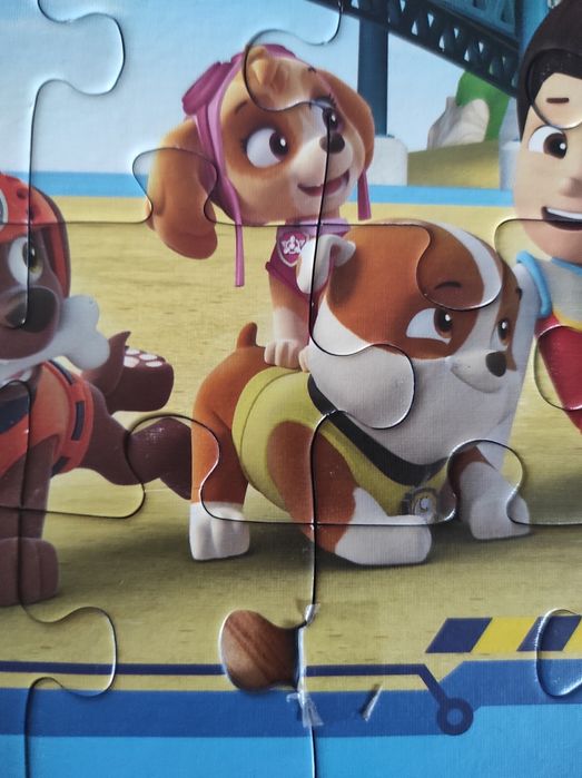 Puzzle Psi Patrol dwa obrazki