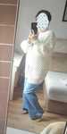Sweter ażurowy, stylowy