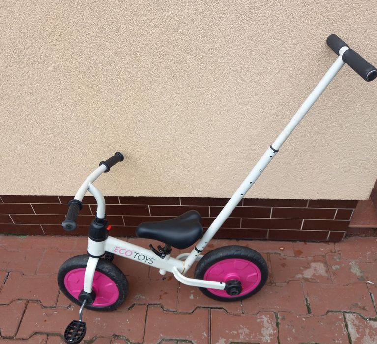 Rowerek rower biegowy 3w1 ecotoys pedała kółka boczne