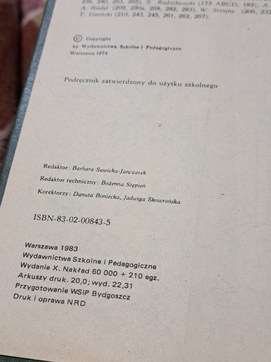 Biologia Podbielkowski Umiński 1983 rok