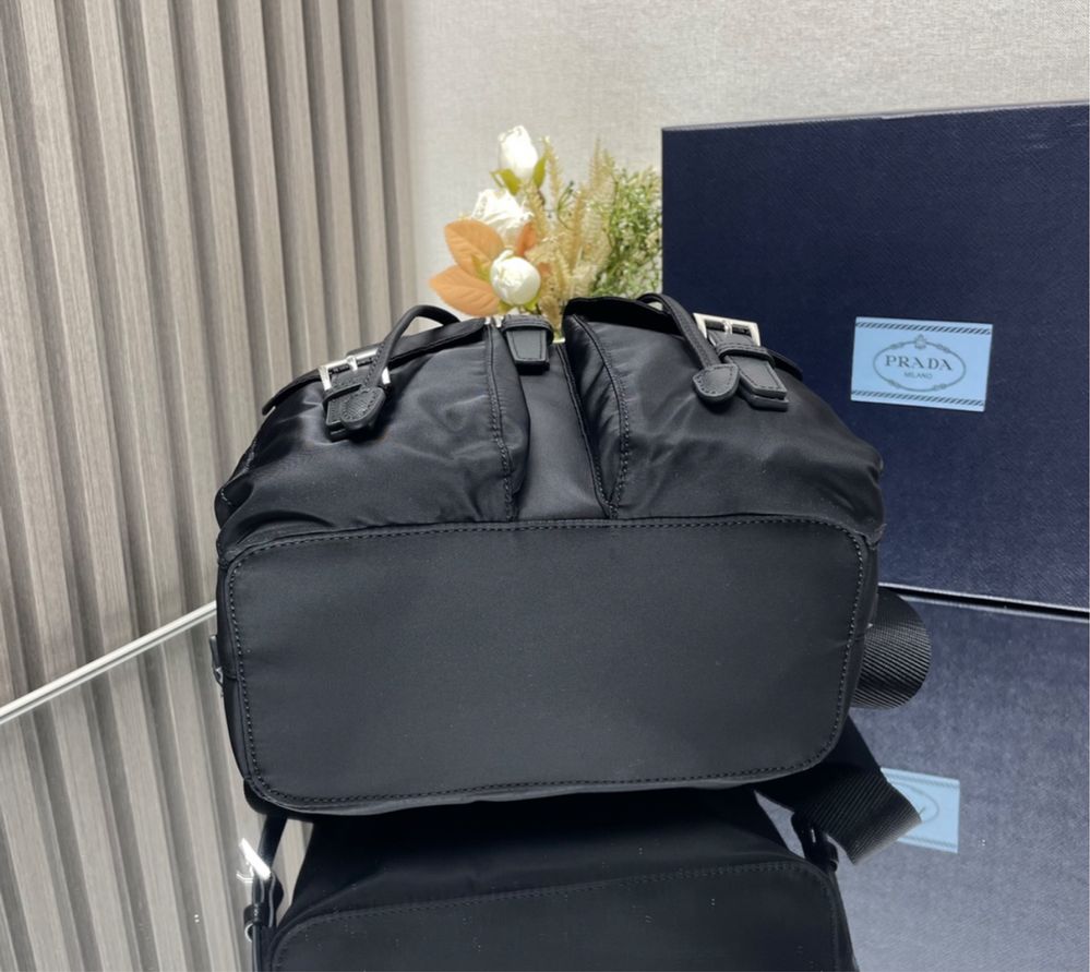 Prada Mochila Preto Novo Mulher