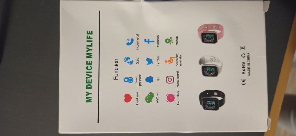 Smart watch w kolorze czarnym