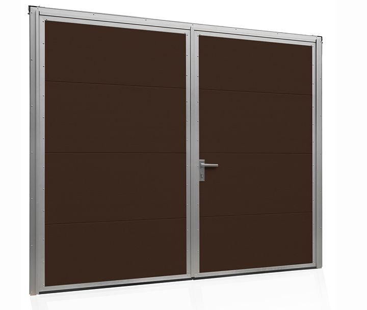 Brama Garażowa Rozwierna Na wymiar Aluminiowa DWUSKRZYDŁOWA 200x210