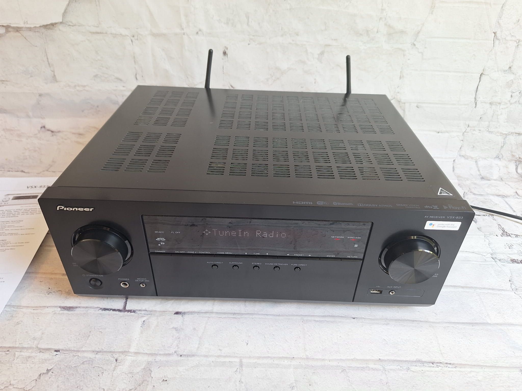 7.2 Pioneer vsx-933  Wi-Fi BT 4k60p  Dolby Atmos Vision Chromecast Hdr