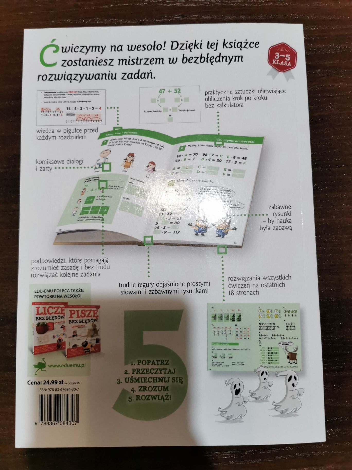 Liczę bez błędów zadania i zagadki na wesoło matematyka klasa 3-5 nowa