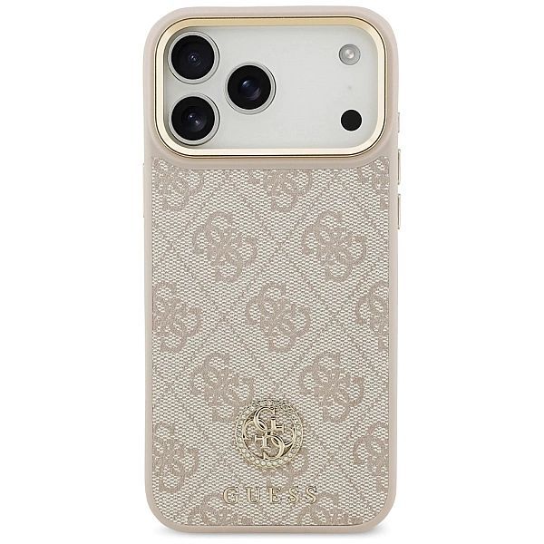 Etui Guess 4G Strass Logo & Big Strap Metal Buttons MagSafe na iPhone