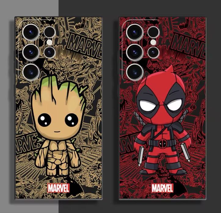 Etui Case Samsung S25 Ultra Marvel Deadpool Groot + szklo ochronne