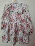 Sukienka w kwiaty handmade 92 98 opaska