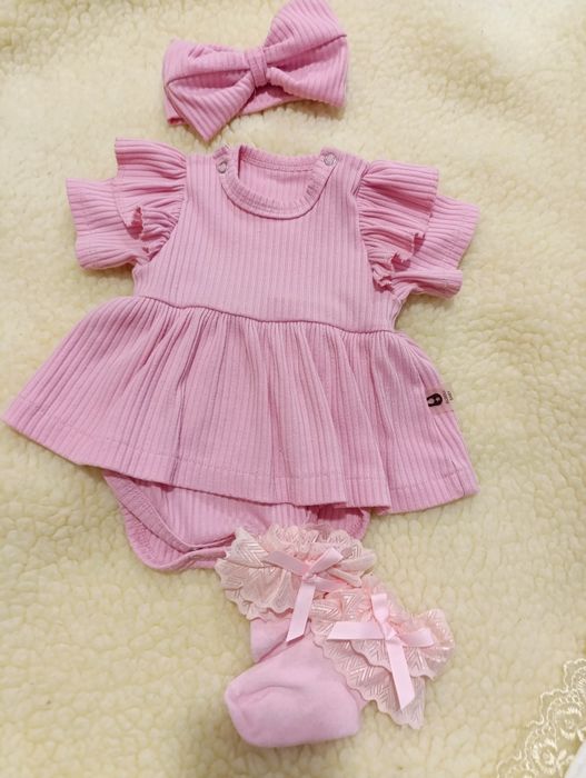 Святковий бодік з пов'язкою, боді для дівчинки