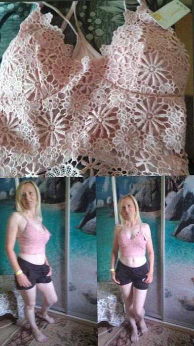 Ажурні топики з кружевом