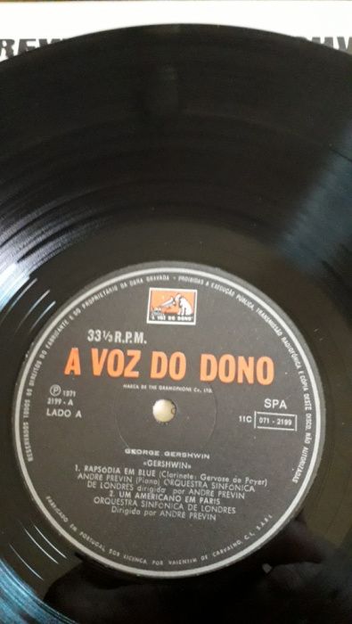 Disco Vinil LP Stereo Vintage George Gershwin de 1971