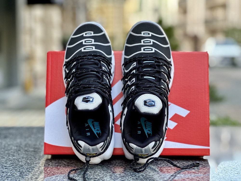 РОЗПРОДАЖ! Nike TN Plus Lace Toggle Black Grey | 40-46