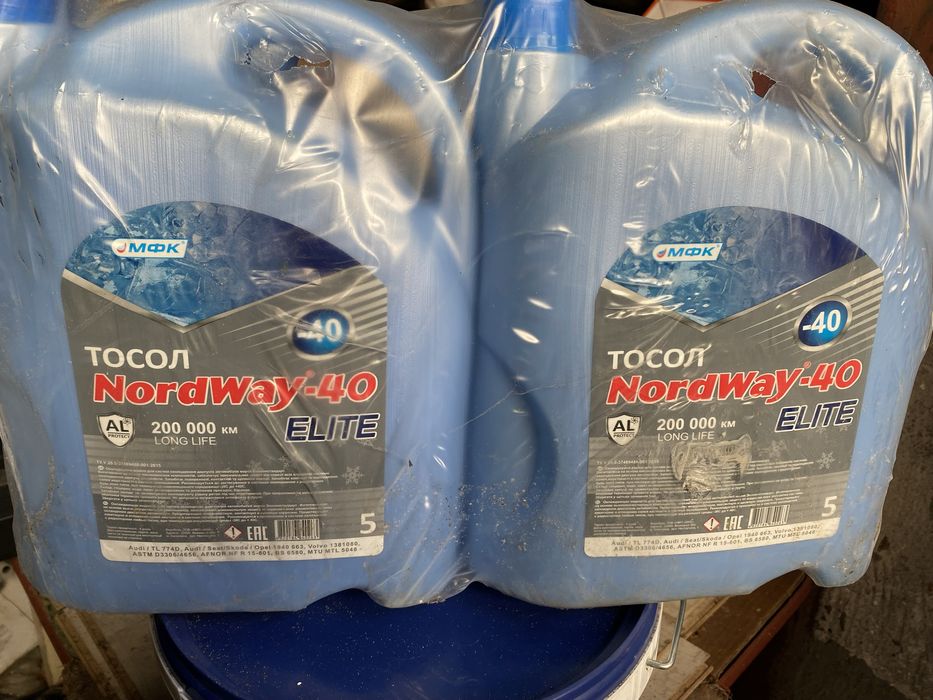 Антифриз (тосол) МФК NordWay -40 С, Elite Strong Winter, синій, (5 л)