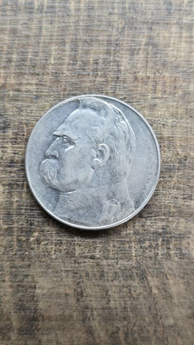 Lot Srebrnych monet z II RP Piłsudski Głowa Kobiety