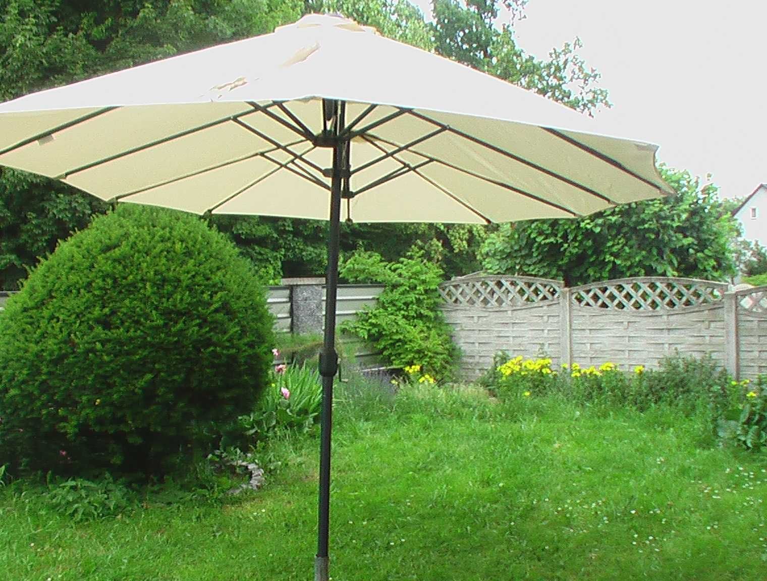 Podwójny parasol ogrodowy z korbką markiza balkonowa tarasowa