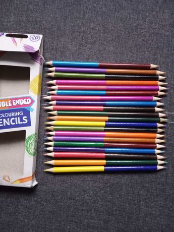 Ołówki kolorowe 20 szt- 40 kolorów