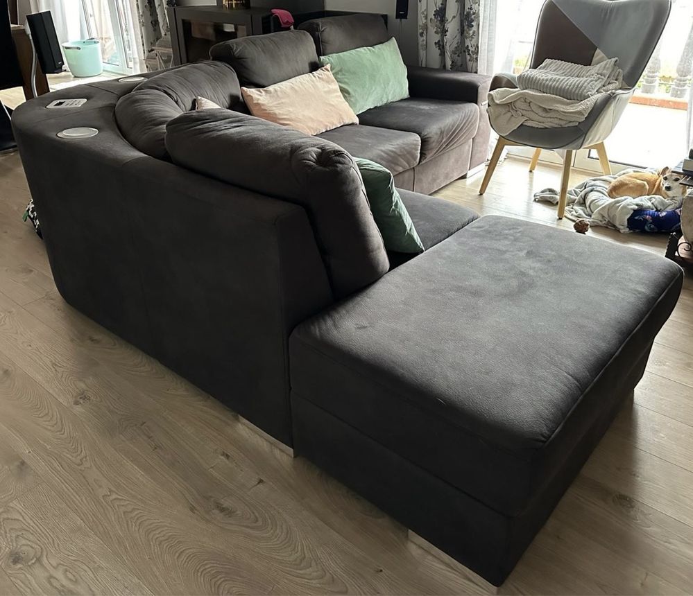 Sofa 4 lugares + chaise longue em L (usado)