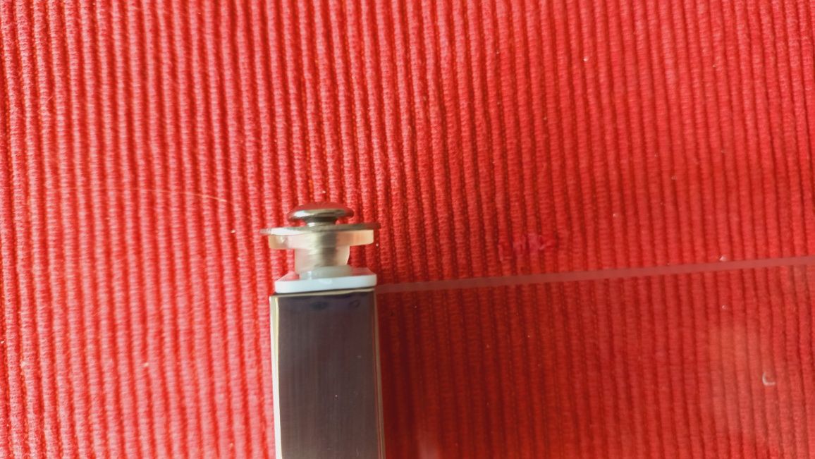 Szklana półka łazienkowa 10x40cm