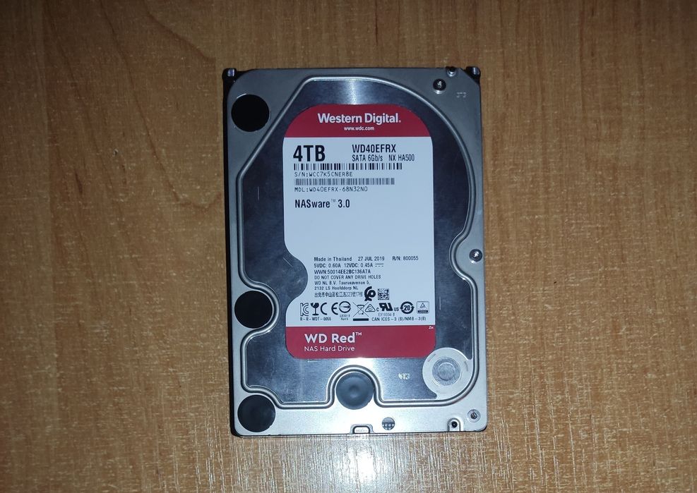 Dysk HDD WD RED 4TB 5400obr. NASware 3.0