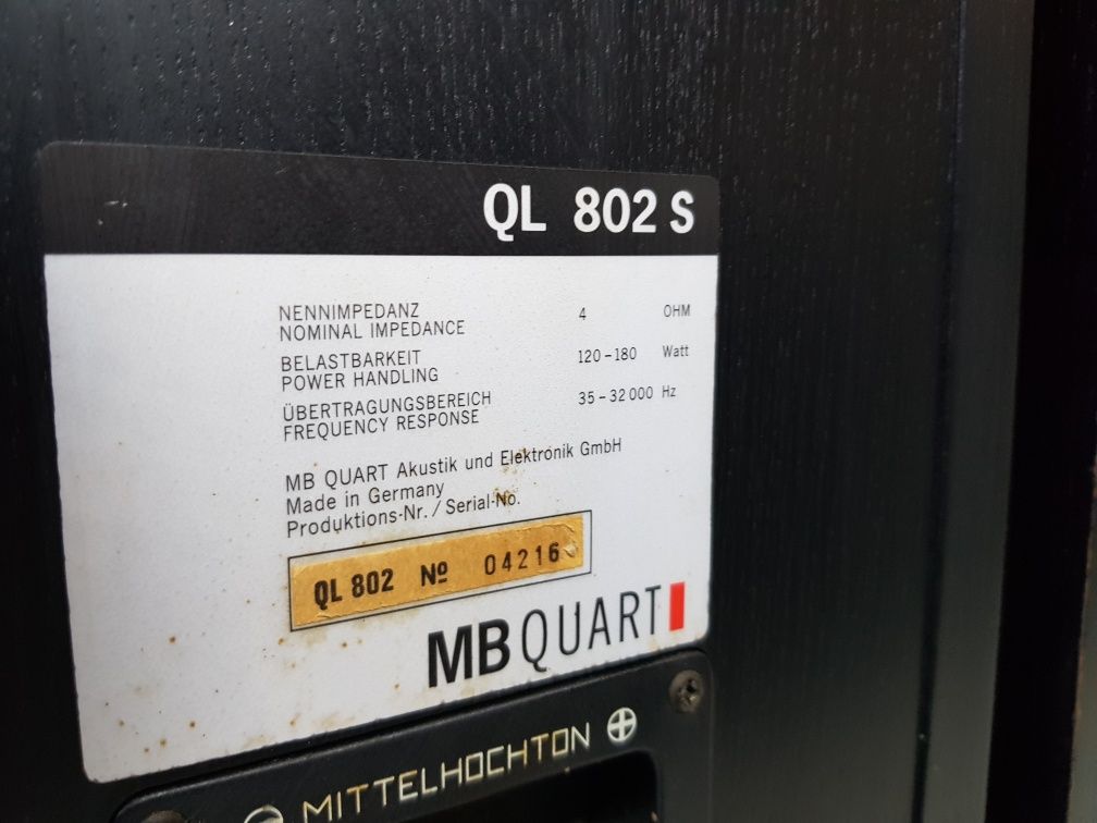180ВтПідлогова акустика/напольная акустика MB Quart QL 802 S б/у