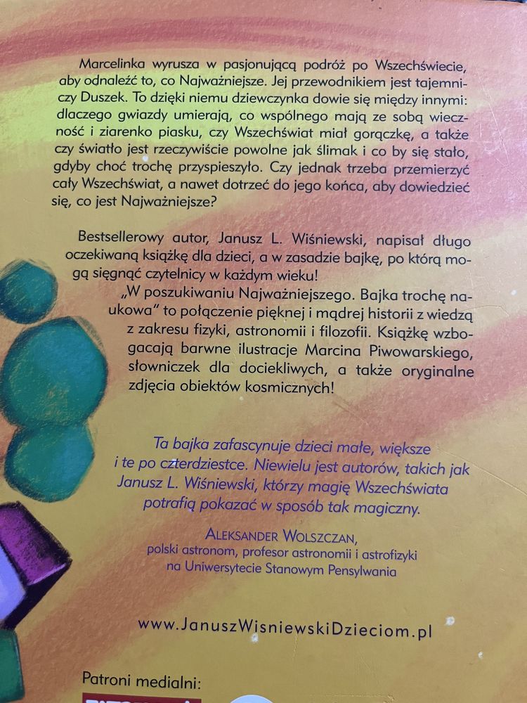 "W poszukiwaniu najważniejszego" Janusz Leon Wiśniewski