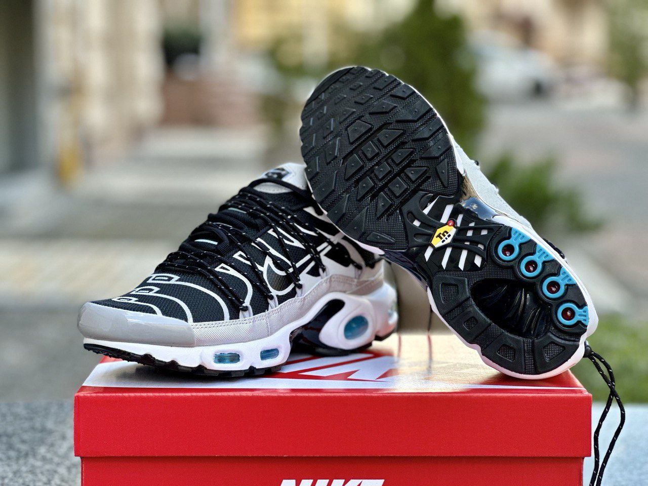 Кросівки Nike TN Plus Lace Toggle Black Grey кроссовки Найк