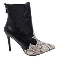 Botki Jesienne Damskie czarne Buty na obcasie r.36,37,40