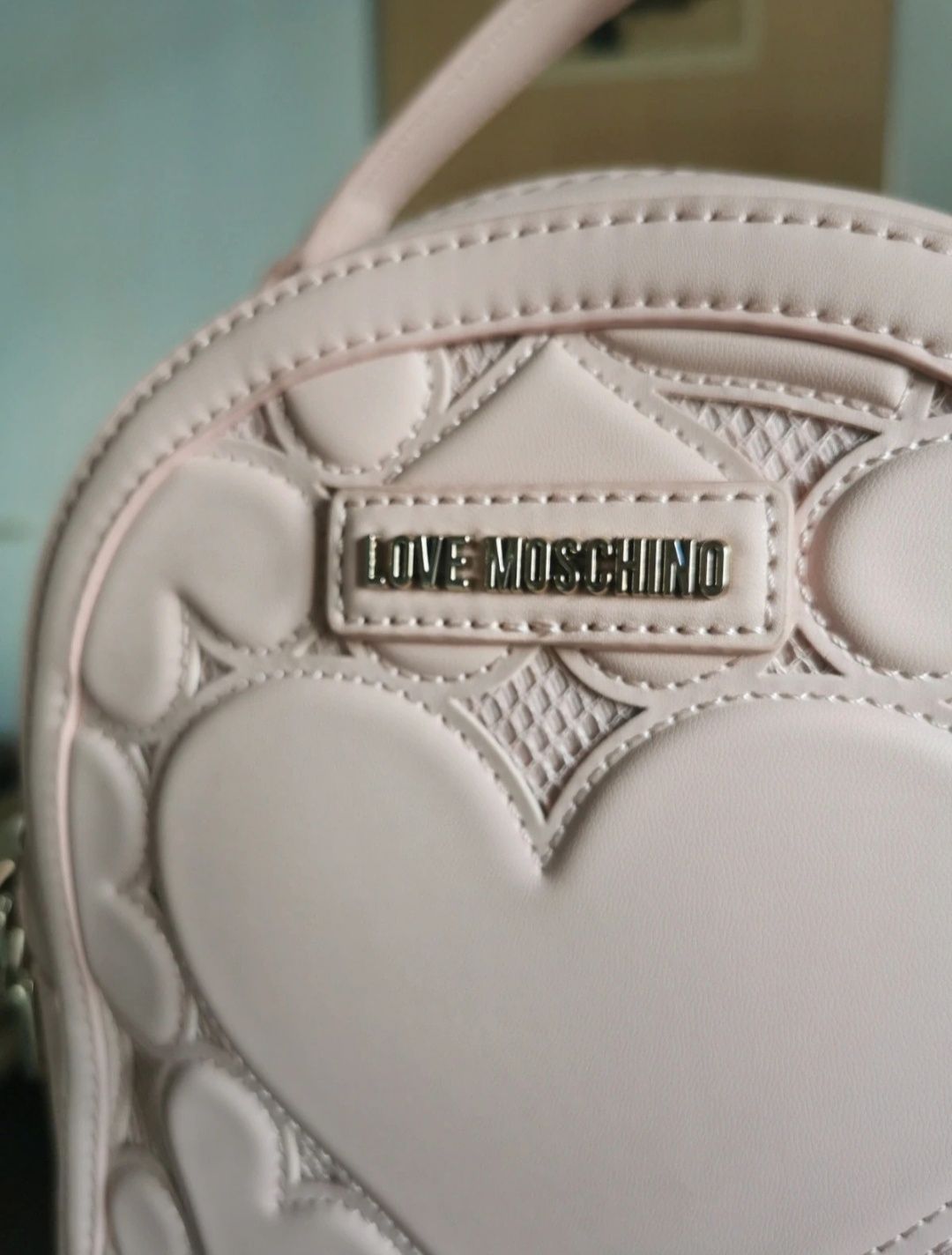 Mochila Moschino cor de rosa