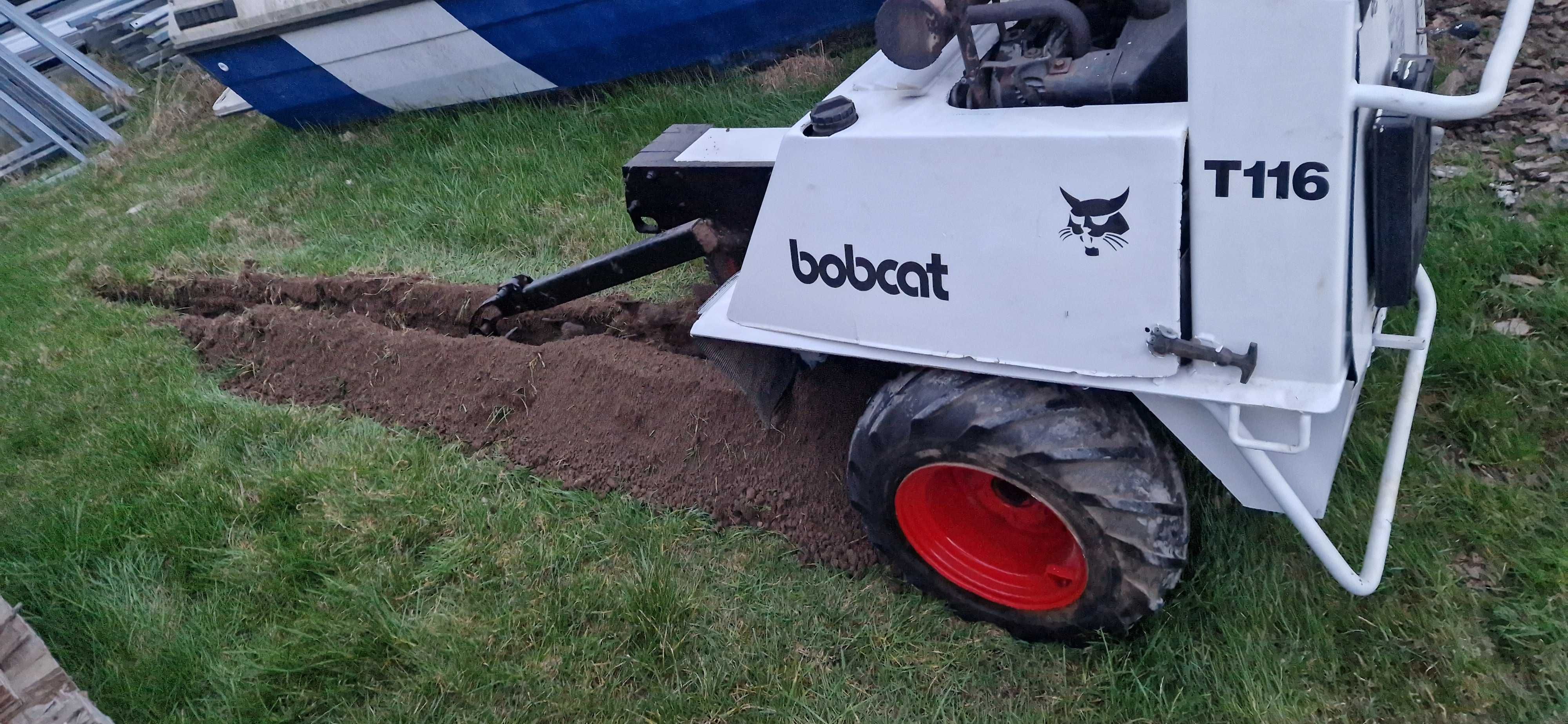 Koparka łańcuchowa Bobcat T116 do rowów pod kable nawodnienie