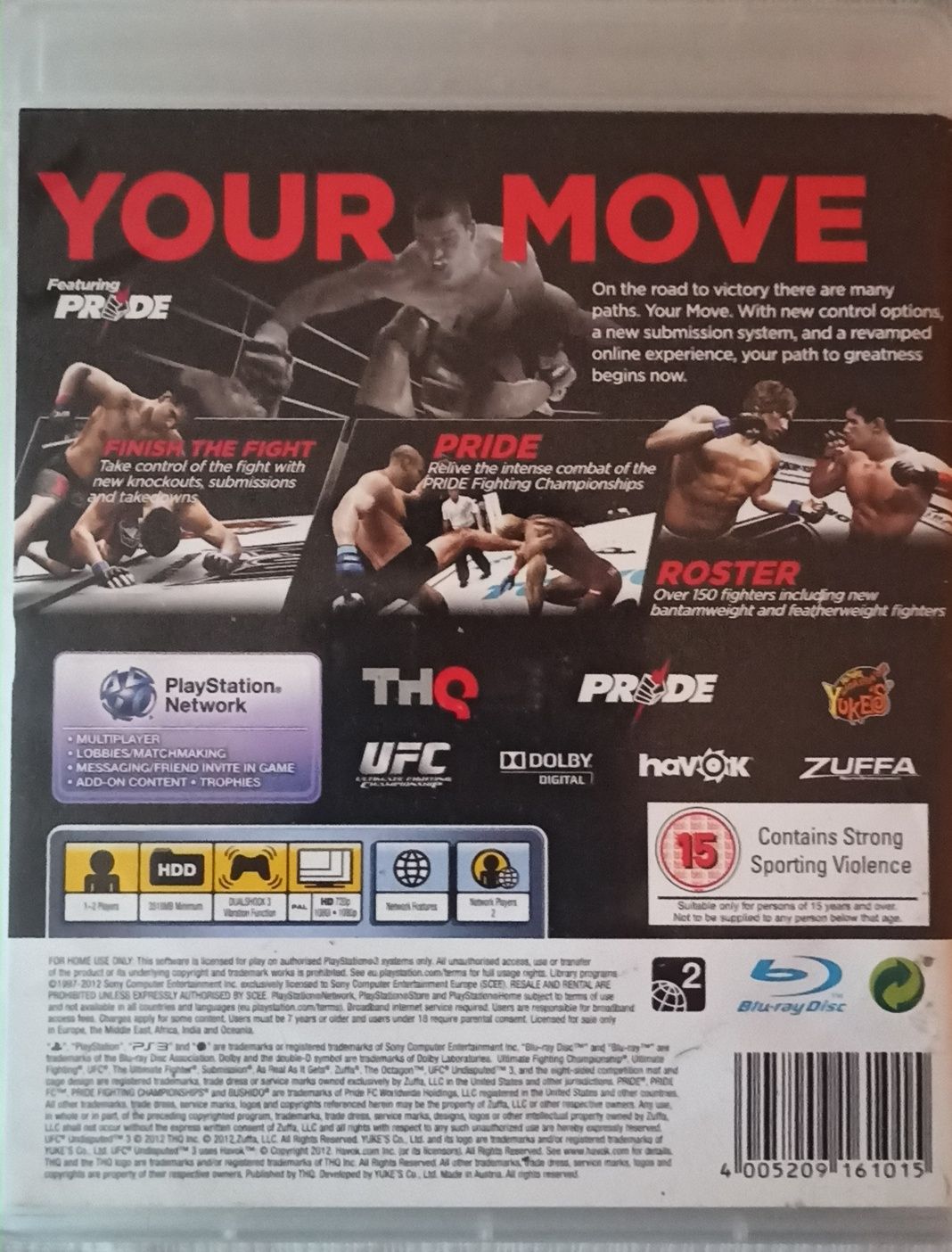 UFC 3 ps3 PlayStation stan bdb