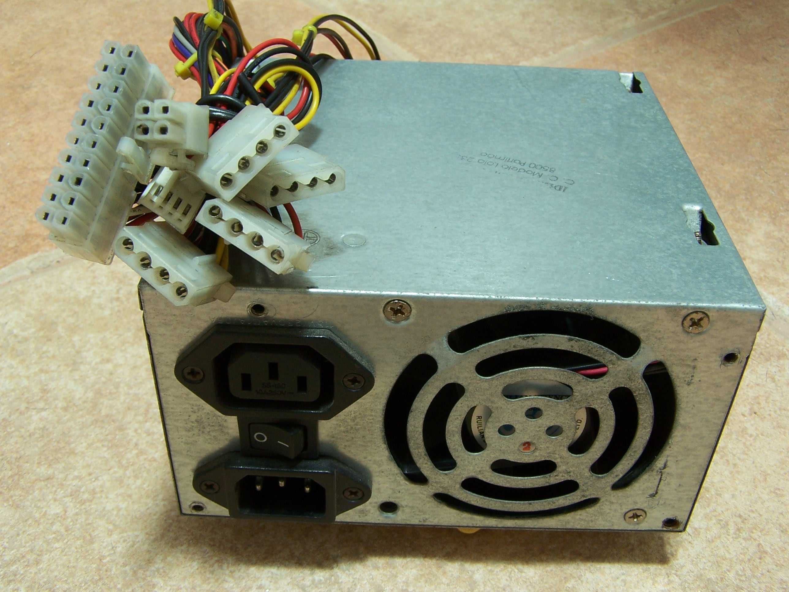 Fonte de alimentação ATX12V 20 pin PSU PC torre switching power supply