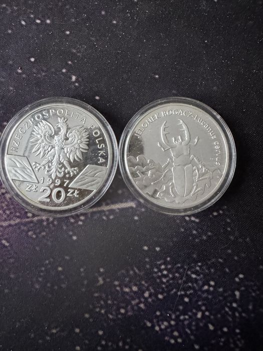 Srebrna Moneta Jelonek Rogacz 1997r