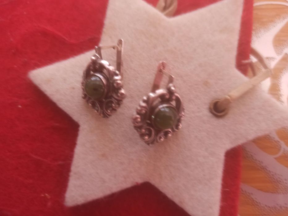 Раритетные серебряные серьги