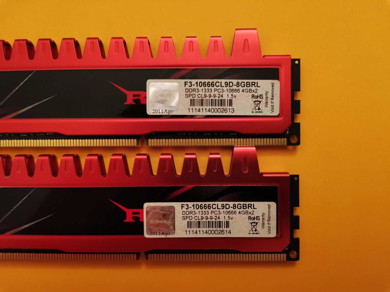 DDR3 8GB G.SkiLL RipJaws 10600 -Komputer