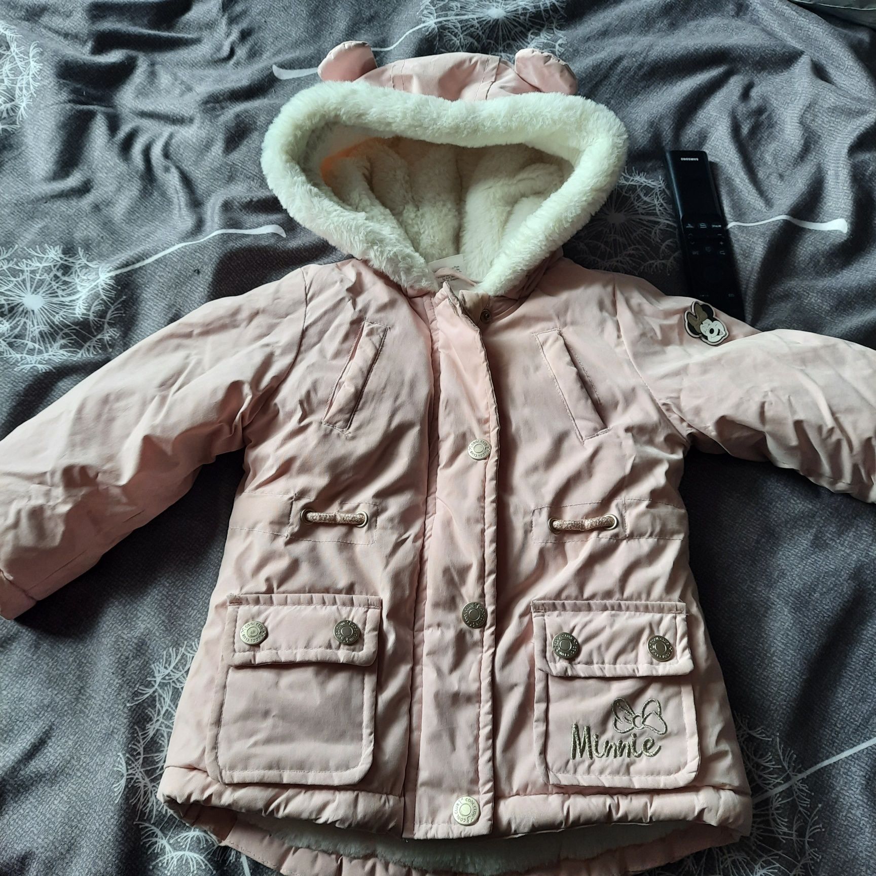 Kurtka zimowa myszka minnie dla dziewczynki 80
