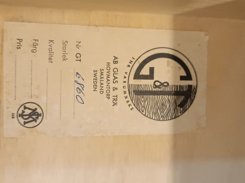 Konsola z drewna lata 60 Szwecja