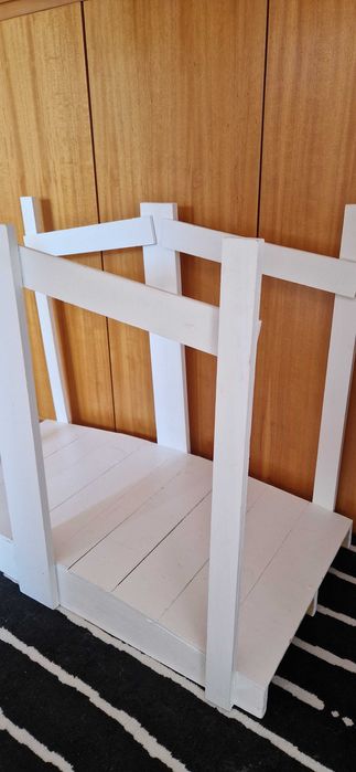 Ponte de madeira para cenário fotográfico