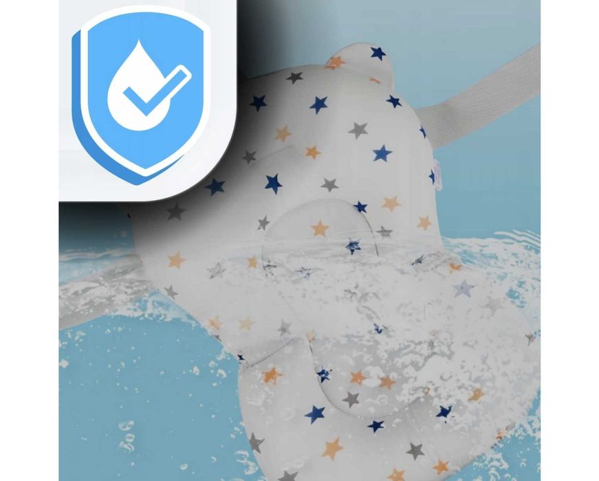 Wanienka Dla Dzieci Niemowląt Składana z Termometrem LCD i Poduszką