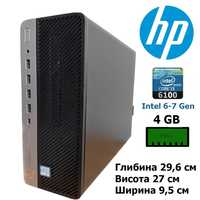 ПК Desktop HP PRODESK 600 G3 SFF I3-6100(3.7 GHz)/4Гб DDR4/type C гурт