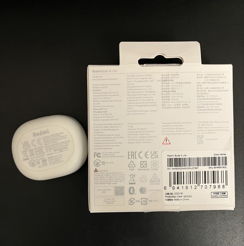 Навушники tws Redmi Buds 4 Lite гарнітура Xiaomi