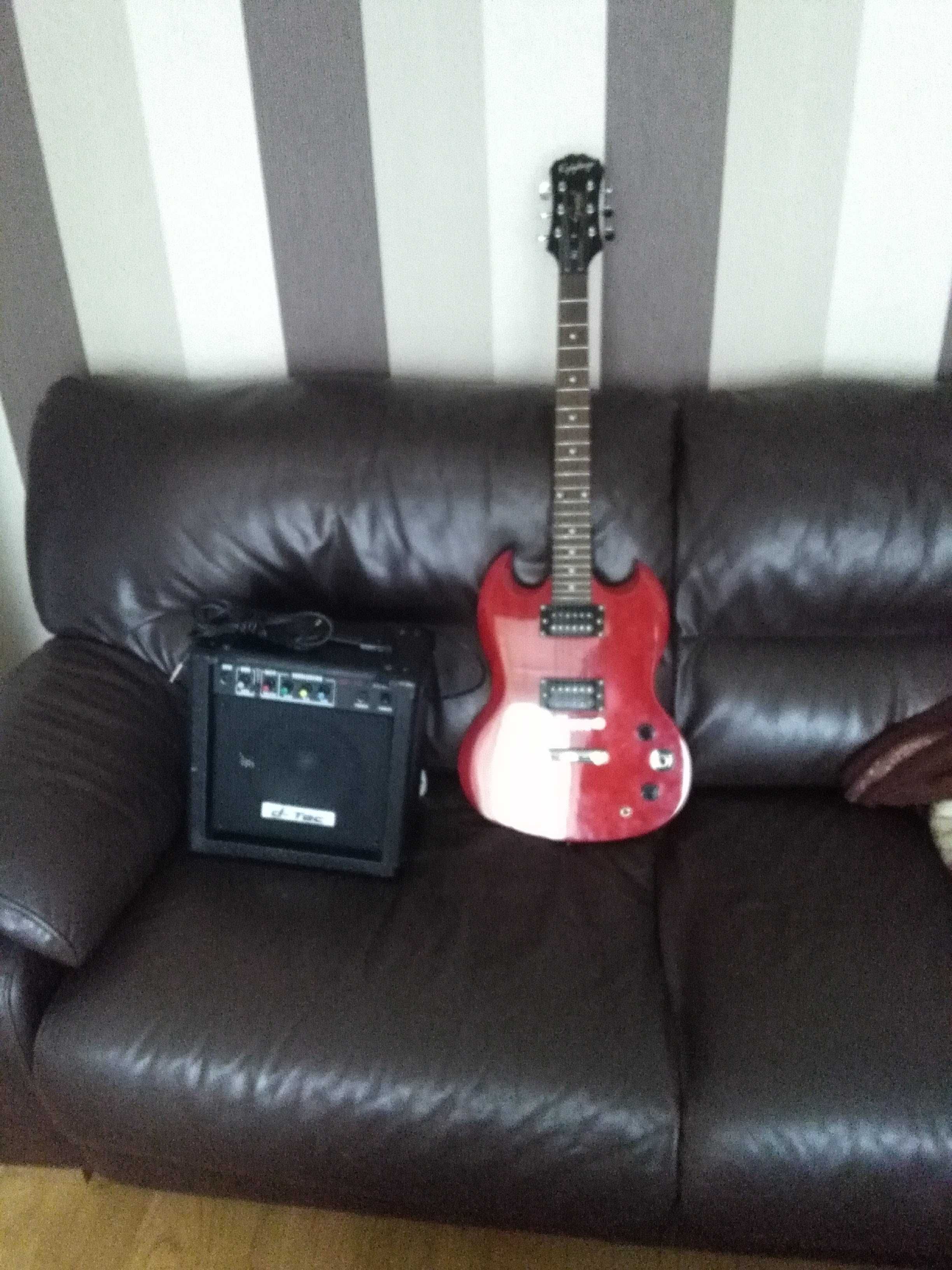 Gitara epiphone sg  + piecyk