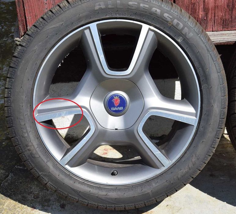 Oryginalne felgi/Genuine SAAB 9-3 Turbo X rims 18x7.5J 5x110 for sale