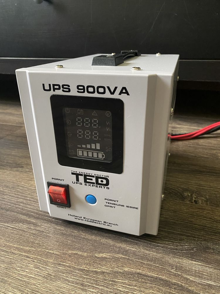 ББЖ ДБЖ UPS TED-900VA 10А 12V 700W чистий синус під зовнішню батарею