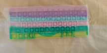 Klawiatura push pop it zabawka sensoryczna